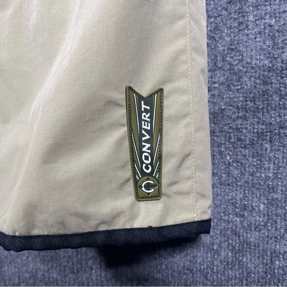 Columbia Men Medium Tan Convert Pull On Cargo Hiking Camping Outdoor Lined Pants